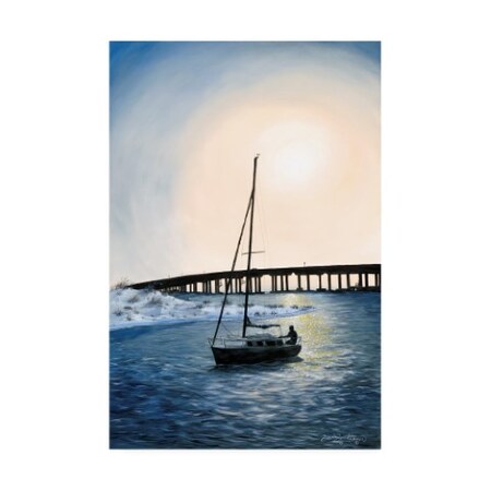 Dann Spider Warren 'Days End Sailboat' Canvas Art,12x19